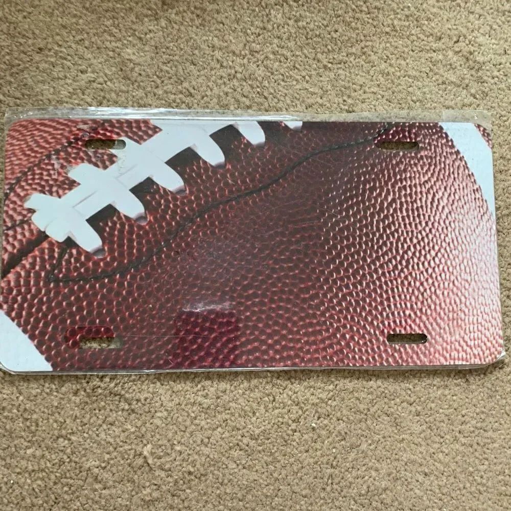 Football License Plate *New* - Picture 1 of 5